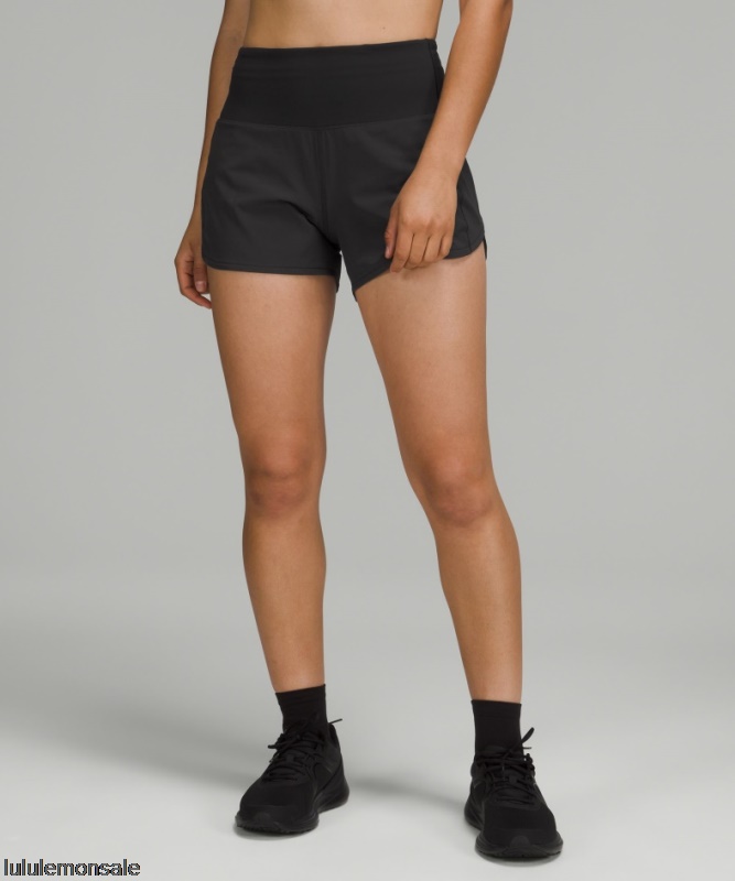 Lululemon Damen DELULU376 | Lululemon Deutschland Black Speed Up Hochhaus Gefüttert Kurz 4
